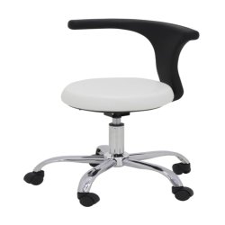 Hydraulic doctor chair with fiber back